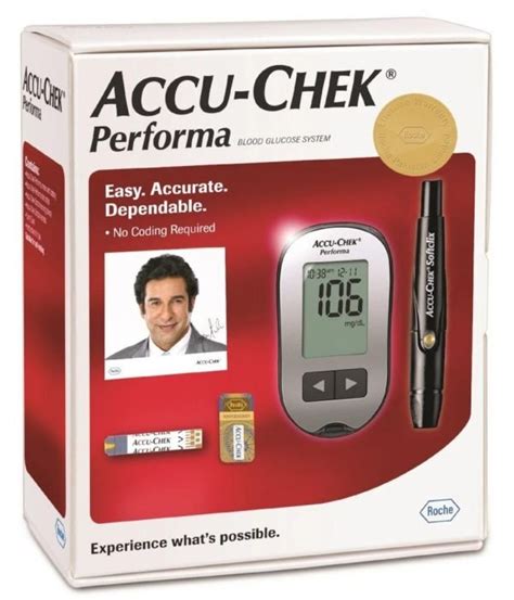 Accu Chek Performa Blood Glucose Sugar Test Complete Kit Glucometer