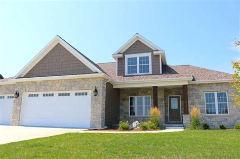 Mastic Montana Suede Dark Brown Siding And Shakes With Whtie Trim And Mission Brown Shingles In