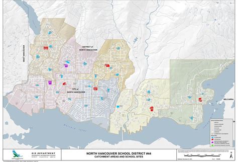 North vancouver school district map - Map of north vancouver school ...