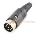 8 Pin DIN 262 U Shape Male Plug Connector