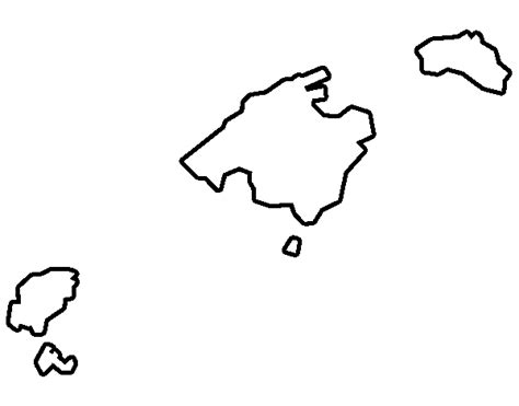 Dibujo De Provincia De Las Islas Baleares Para Colorear Dibujos Net