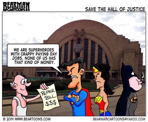 Save The Hall Of Justice Bearman Cartoons