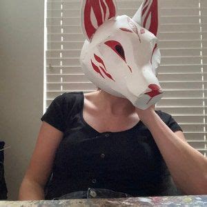 Kitsune Fox Mask Digital Pattern For Eva Foam With Video Tutorial