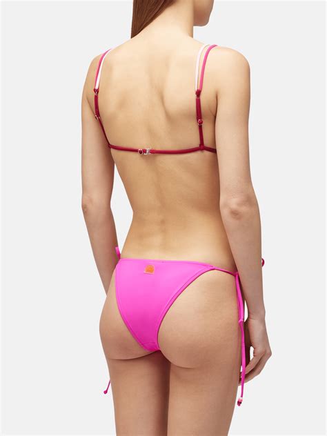 Sundek Top De Bikini Tri Ngulo Y Braguita Ajustable Disfraces De