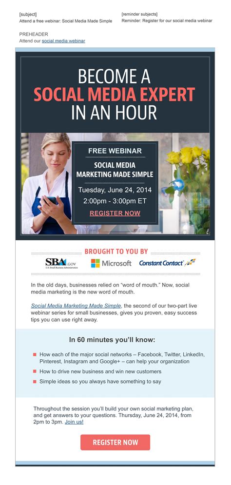 Pin by Lee on Cobranded email design | Social media expert, Social