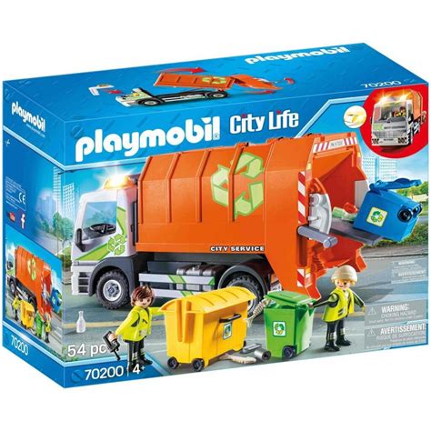 Playmobil City Life Camion De Recyclage Poubelle Bol