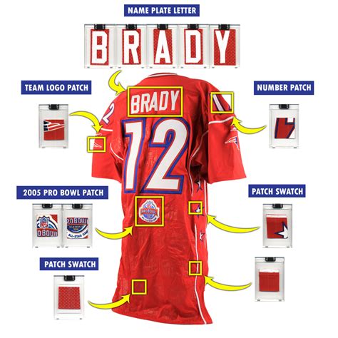 TOM BRADY 2005 PRO BOWL GAME-ISSUED JERSEY MYSTERY PATCH SWATCH BOX ...