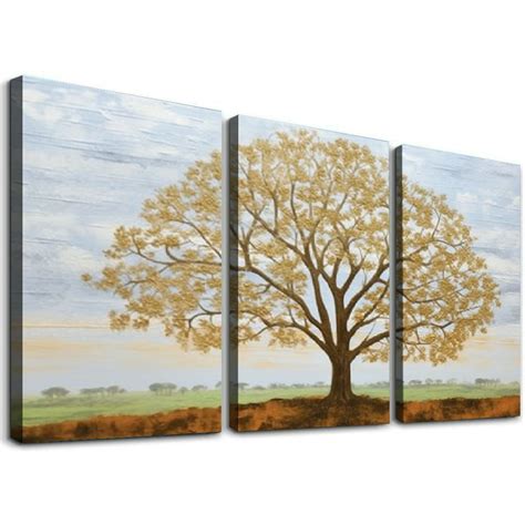 Onetech Canvas Wall Art For Living Room Gray Wall Decor Long Nature