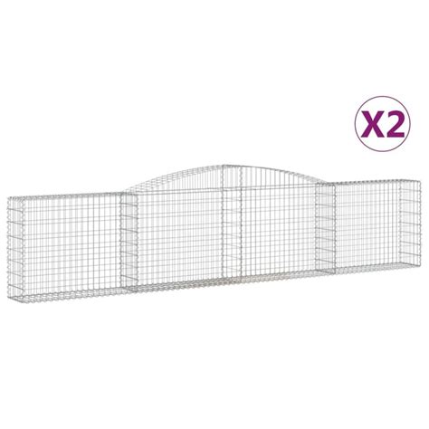 Paniers Gabions Arqu S Pcs X X Cm Fer Galvanis Leroy