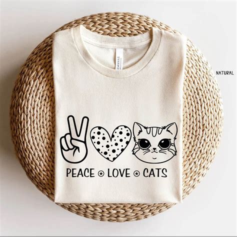 Peace Love Cats Svg Cats Svg Peace Love Svg Peace Love Cats Png Cats