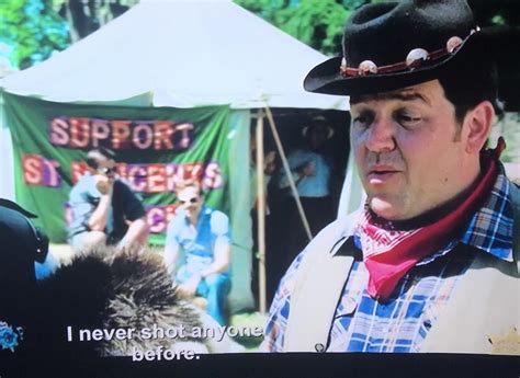 Easter Egg In Hot Fuzz Danny Shoots The Dr In The Leg With An Air Rifle A Nod To Shaun Of