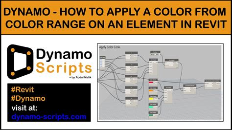 DYNAMO How To Apply A Color From Color Range On An Element In Revit