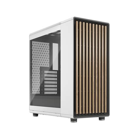 V Case Fractal Design North Chalk White Tg Clear Tint Atx Mid Tower