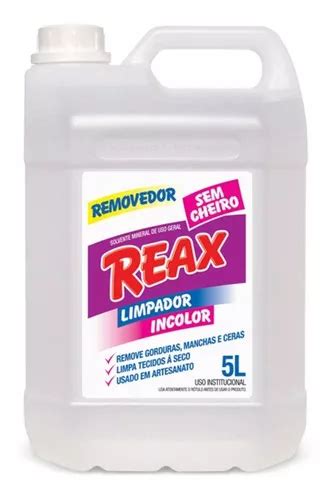 Reax Removedor Sem Cheiro 5 Lt Parcelamento Sem Juros