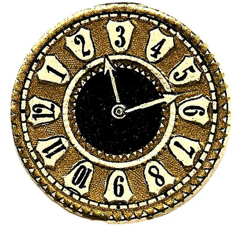 Antique Clock Face Clip Art Drawing Free Image Download