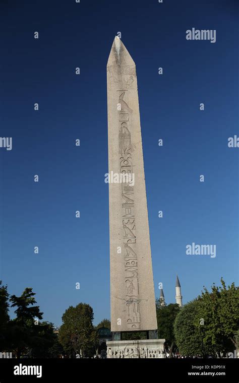 Obelisk Of Theodosius In Istanbul City Turkey Stock Photo Alamy