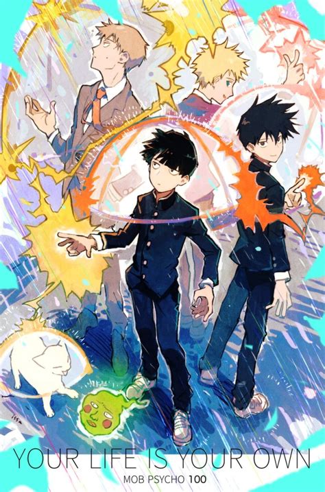 Kageyama Shigeo Reigen Arataka Ekubo Kageyama Ritsu And Hanazawa