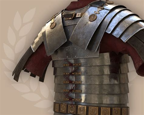 3D Model Lorica Segmentata Ancient Roman Legionary Armor VR AR Low