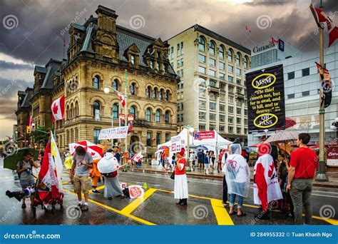 Activities in Downtown of Ottawa in Canada Day Editorial Photography ...