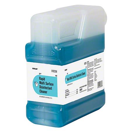 Ecolab Rapid Disinfectant Cleaner Multisurface Hospital Disinfectant