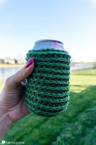 Free Crochet Coozie Cover Pattern - Heart Hook Home