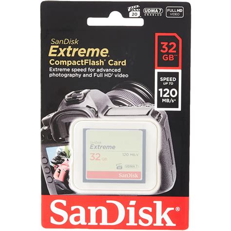 Sandisk Compact Flash Extreme Tarjeta De Memoria 120 Mbs 32gb