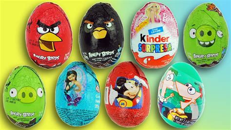 Angry Birds EPIC Kinder Surprise Egg Disney Mickey Mouse Barbie