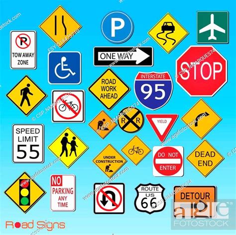 Road Signs Stock Vector Vector And Low Budget Royalty Free Image Pic