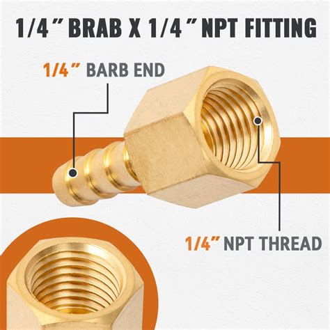 Snapklik Sungator Brass Hose Fitting Female Barb Adapter