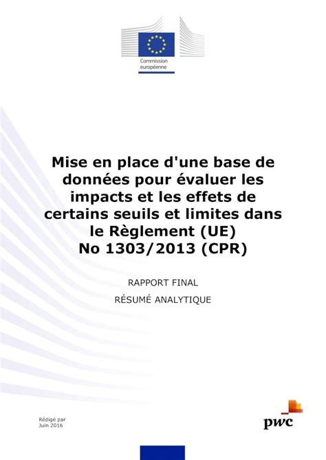 Pdf Mise En Place D Une Base De Donn Es Pour Valuer Les Mise