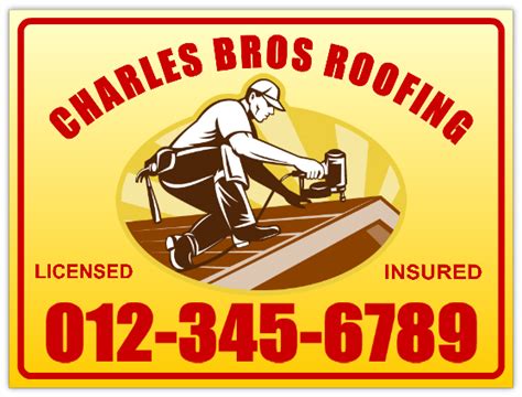 Roof Company Signs - Roofing Sign