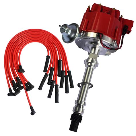 Jdmspeed New Hei Distributor With Spark Plug Wires Ignition Combo Kit Replacement For Chevy Sbc