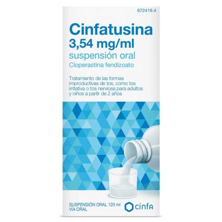 Comprar Cinfatusina 3 54 mg ml suspensión oral Farmainstant