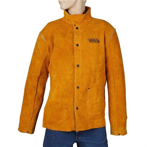 Brown X Large Flame Resistant Heavy Duty Leather Welding Jacket China