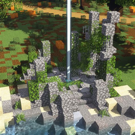 Beacon Ruins Design Schematic Download Minecraft Map