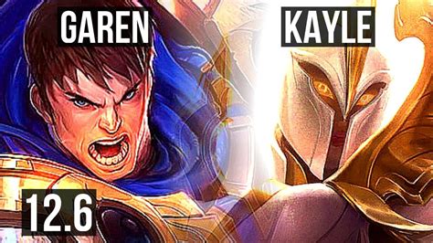 GAREN Vs KAYLE TOP 8 0 2 1 1M Mastery Legendary KR Master 12