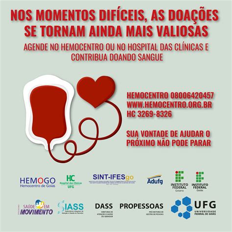 Doe Sangue Ufg Universidade Federal De Goi S