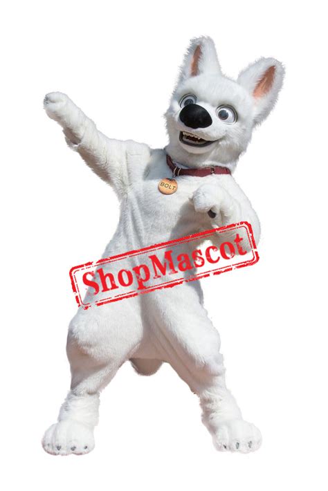 Superb Bolt Dog Mascot Costume