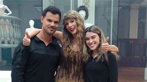 Taylor Lautner & Wife Tay Talk Working With Taylor Swift