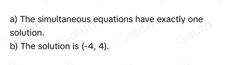 Solved Look At The Following Simultaneous Equations Xy 16 Y X 8 A Show That These