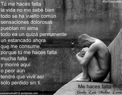 Me Haces Mucha Falta Poema