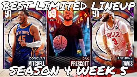 The Best Lineup For Limited Season 4 Week 5 In Nba 2k23 Myteam Youtube