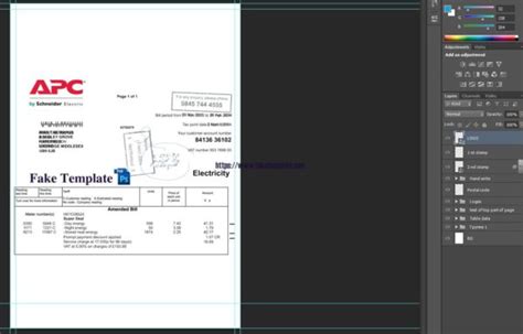 Uk Utility Bill Psd Template Uk Proof Of Address Psd Template V1