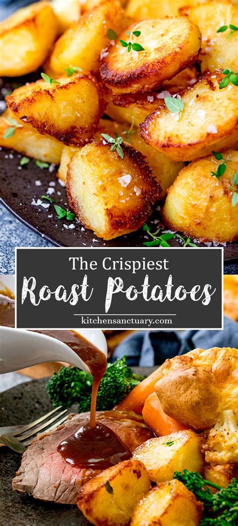 Crispy Roast Potatoes Perfect Roast Potatoes British Roast Dinner Roast Beef Recipes