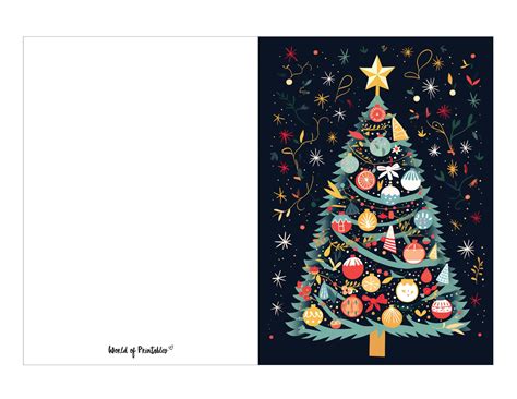 Printable Christmas Card Templates - World of Printables