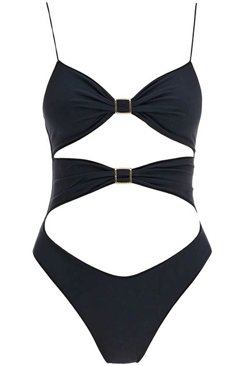 TROPIC of C one-piece high twist swims Black Tropic of C
