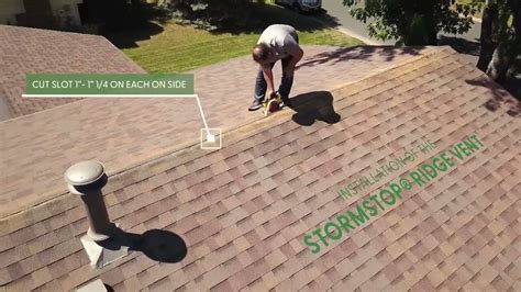 Installation Of Stormstop® Ridge Vent Youtube