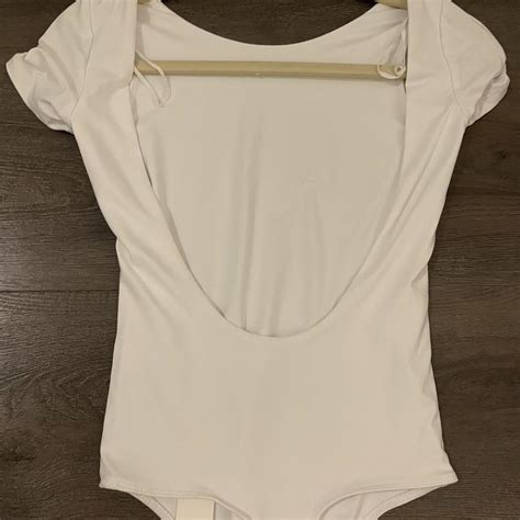 GLASSONS Open Back White Bodysuit New With Tags Depop