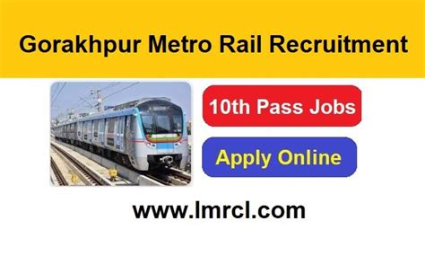 Gorakhpur Metro Rail Recruitment Apply Online For Group D Je