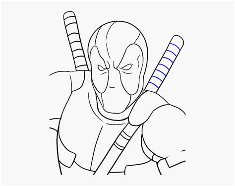 How To Draw Deadpool Draw Deadpool Full Body Easy Step By Step Hd Png Download Kindpng